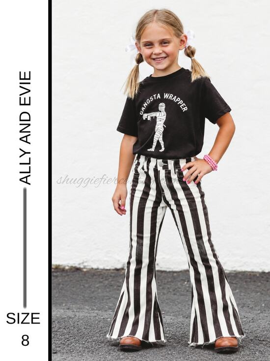 Ally and evie Other - MSRP: $58  ✨ Ally & Evie Black & White Striped Cropped Wide Leg Pants | Size 8 ✨